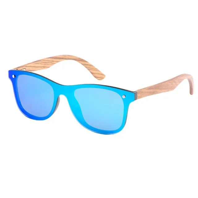 Trendy Girls Retro Wood Sunglasses