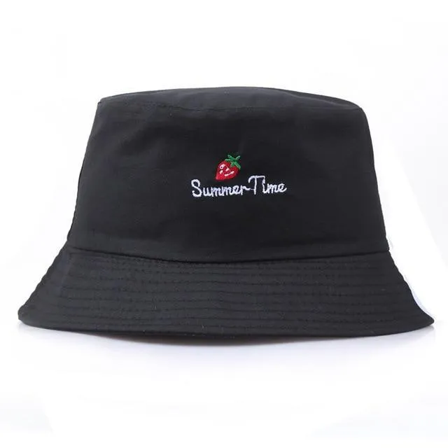 Unisex Embroidered Alien Foldable Bucket Hat