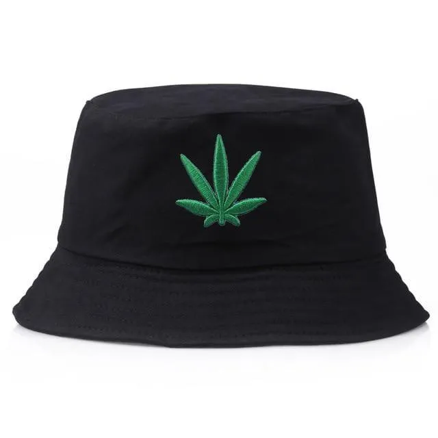 Unisex Embroidered Alien Foldable Bucket Hat