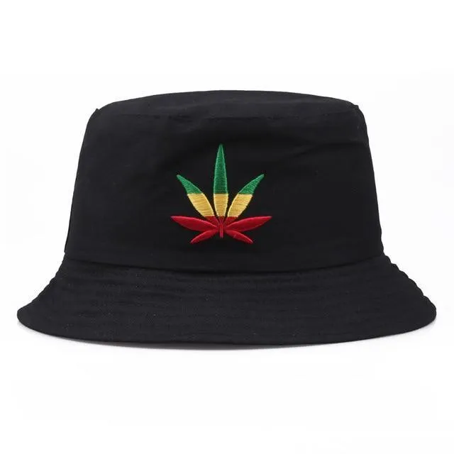 Unisex Embroidered Alien Foldable Bucket Hat