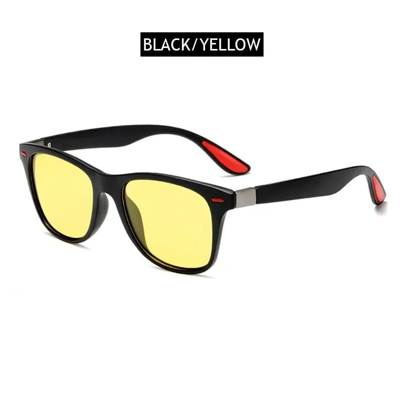 Unisex Stylish Polarised Classic Square Driving Sun Glasses