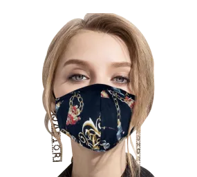 Washable Masks with Chain Print