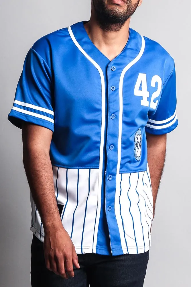 XXXX Pinstripe Block Baseball Jersey