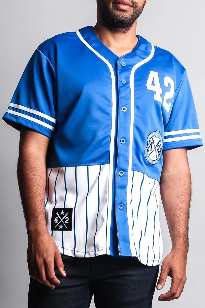 XXXX Pinstripe Block Baseball Jersey