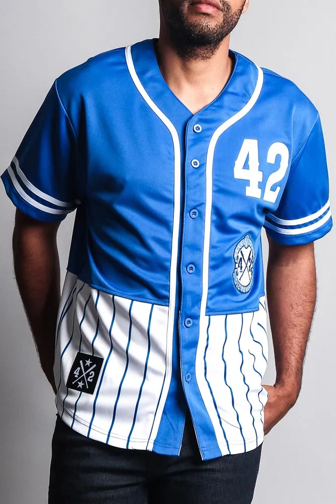 XXXX Pinstripe Block Baseball Jersey