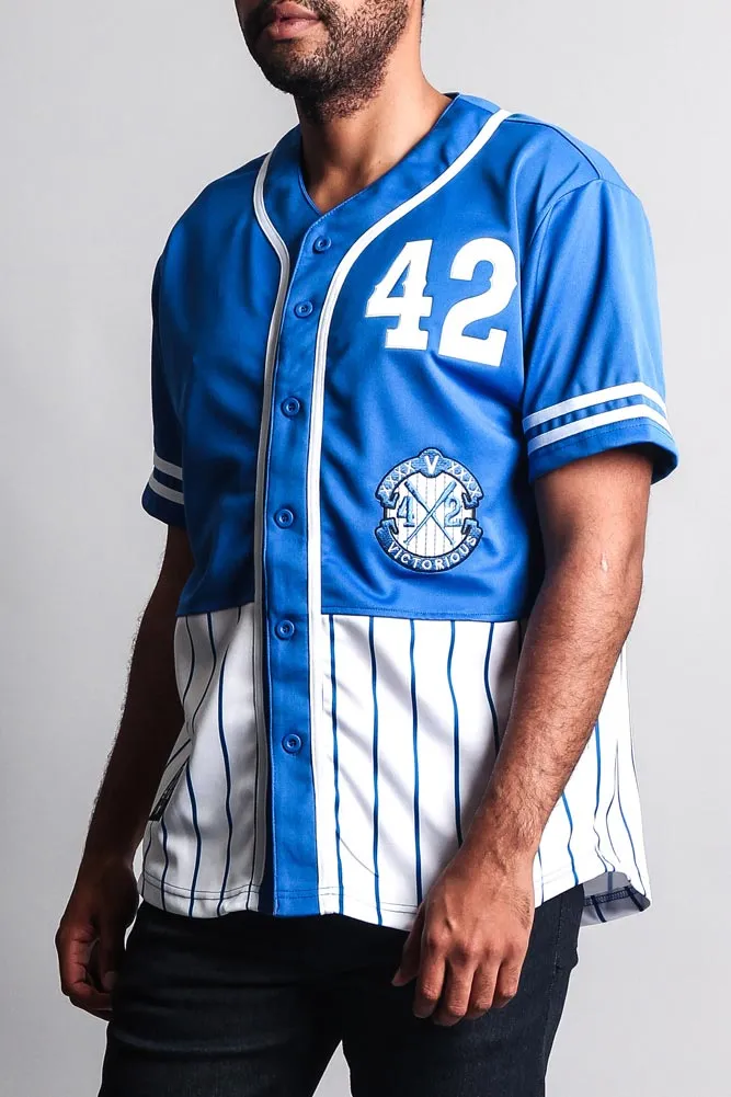 XXXX Pinstripe Block Baseball Jersey