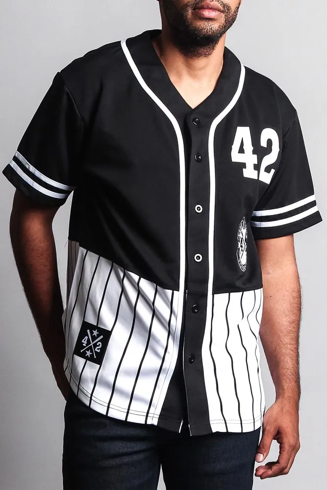 XXXX Pinstripe Block Baseball Jersey