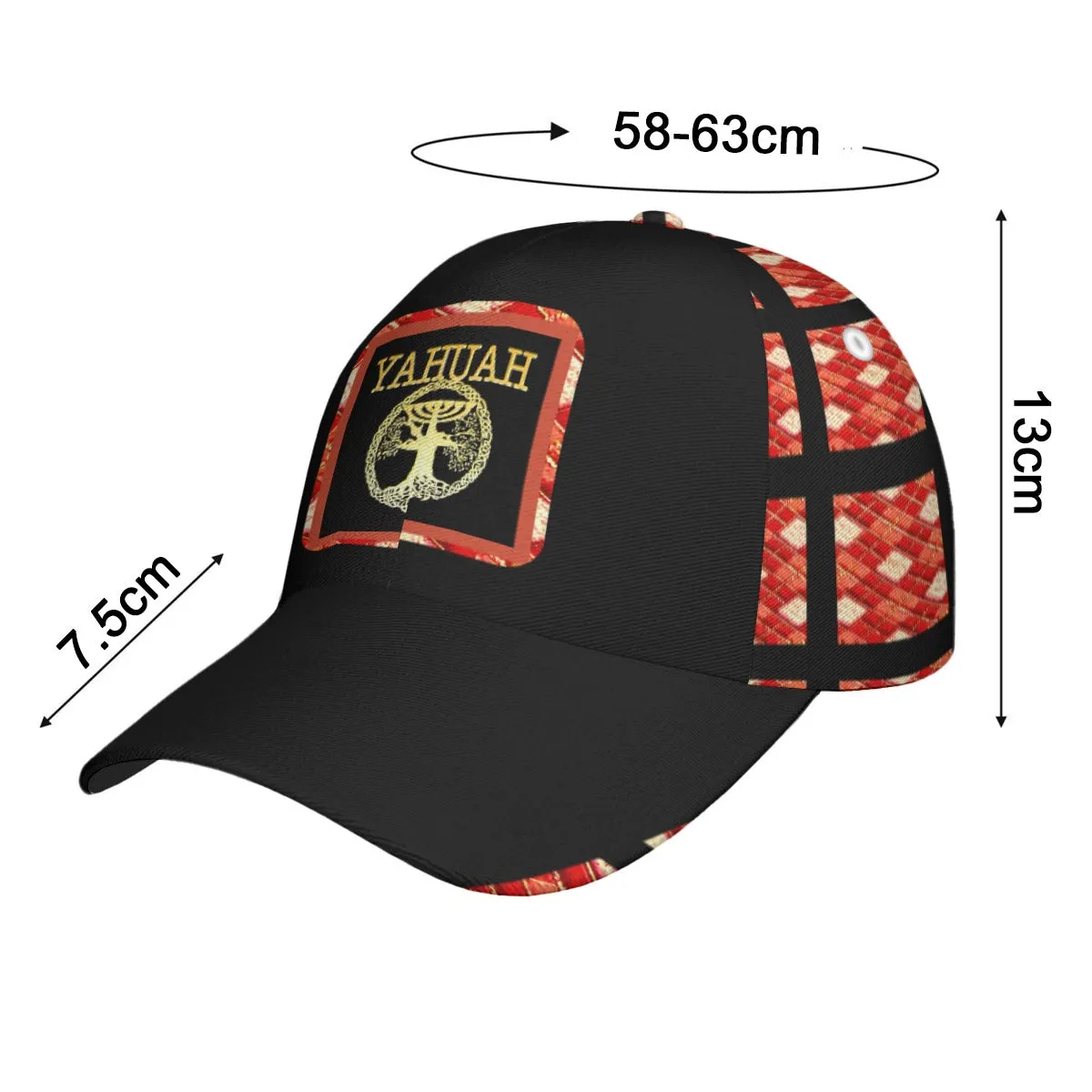 Yahuah Logo 02-01 Designer Baseball Cap